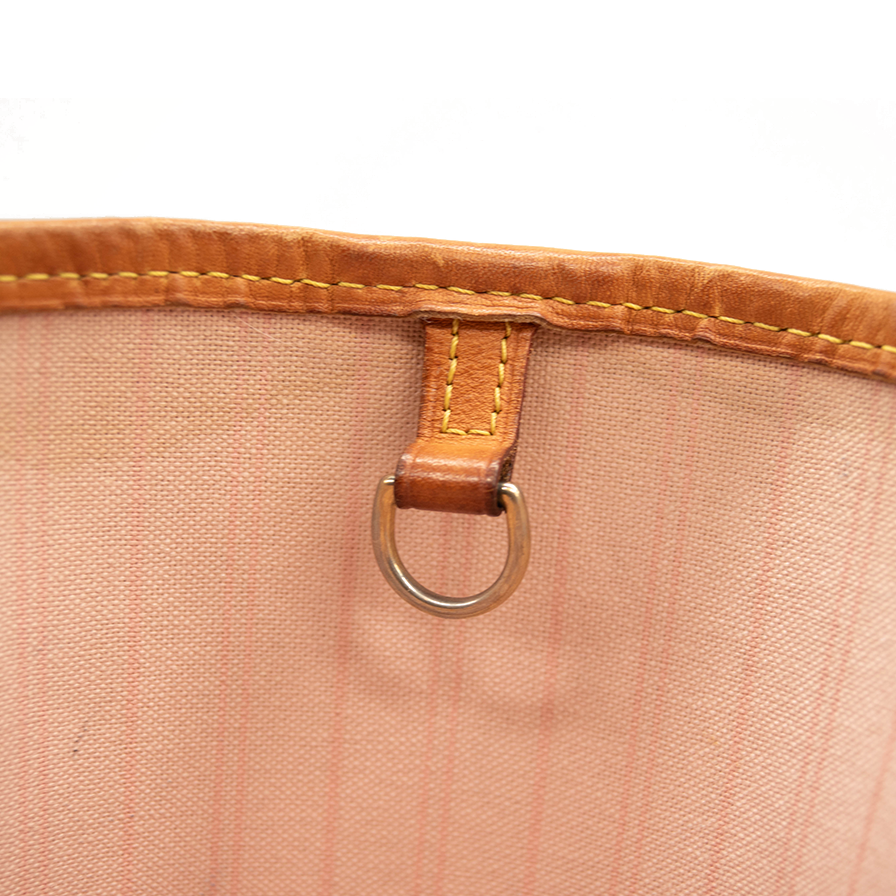 LOUIS VUITTON Damier Azur Neo Neverfull MM Rose Ballerine