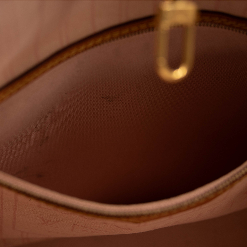 LOUIS VUITTON Damier Azur Neo Neverfull MM Rose Ballerine