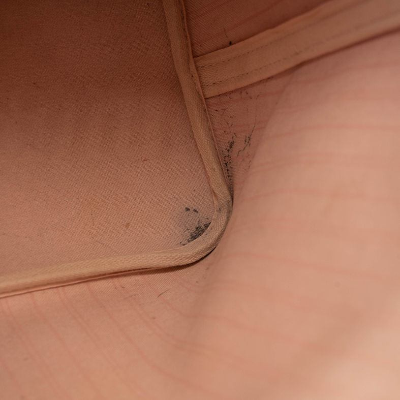 LOUIS VUITTON Damier Azur Neo Neverfull MM Rose Ballerine