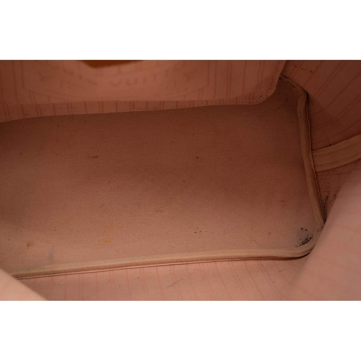 LOUIS VUITTON Damier Azur Neo Neverfull MM Rose Ballerine