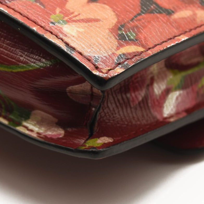 Gucci Wallet On Chain Blooms Interlocking GG Pink Red