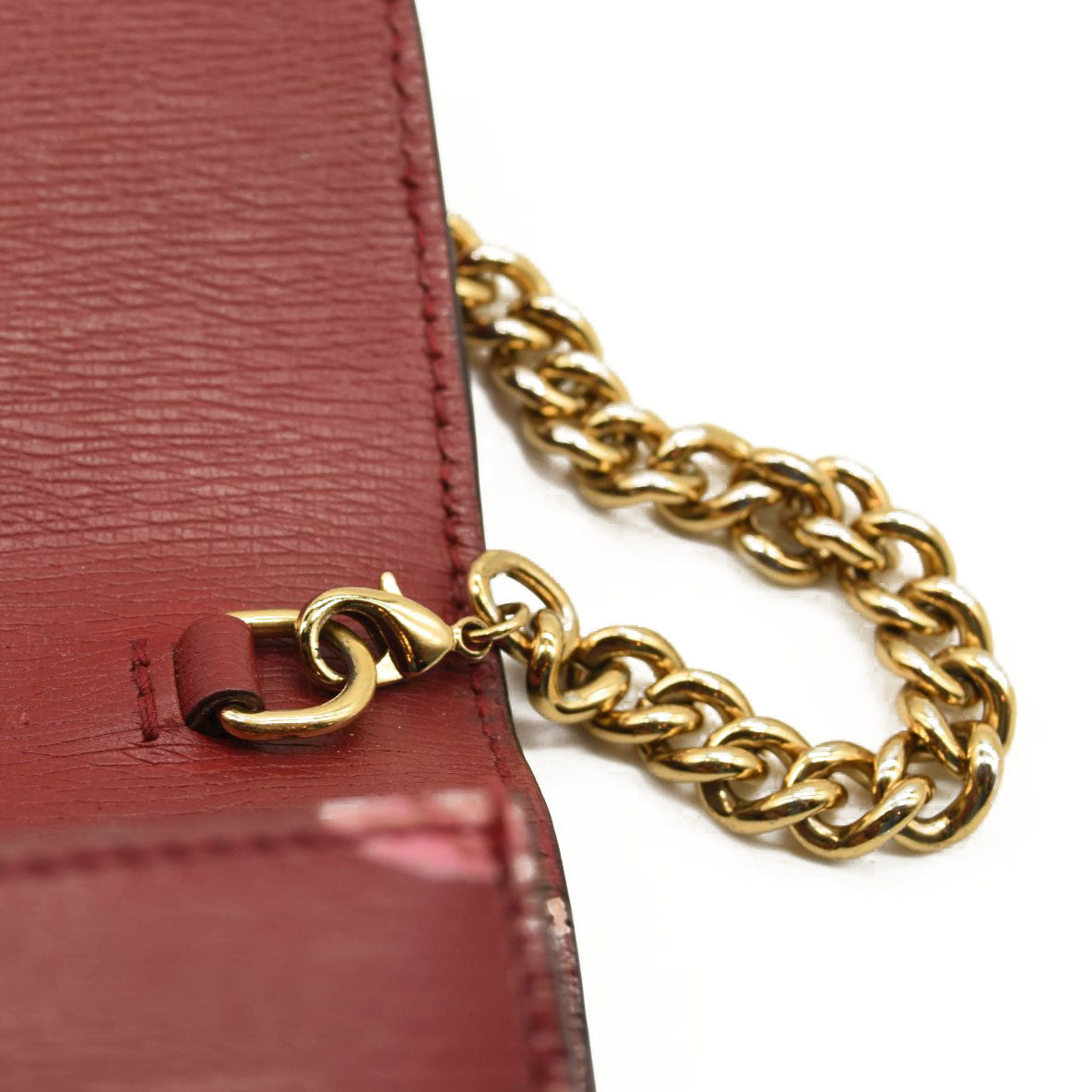 Gucci Wallet On Chain Blooms Interlocking GG Pink Red