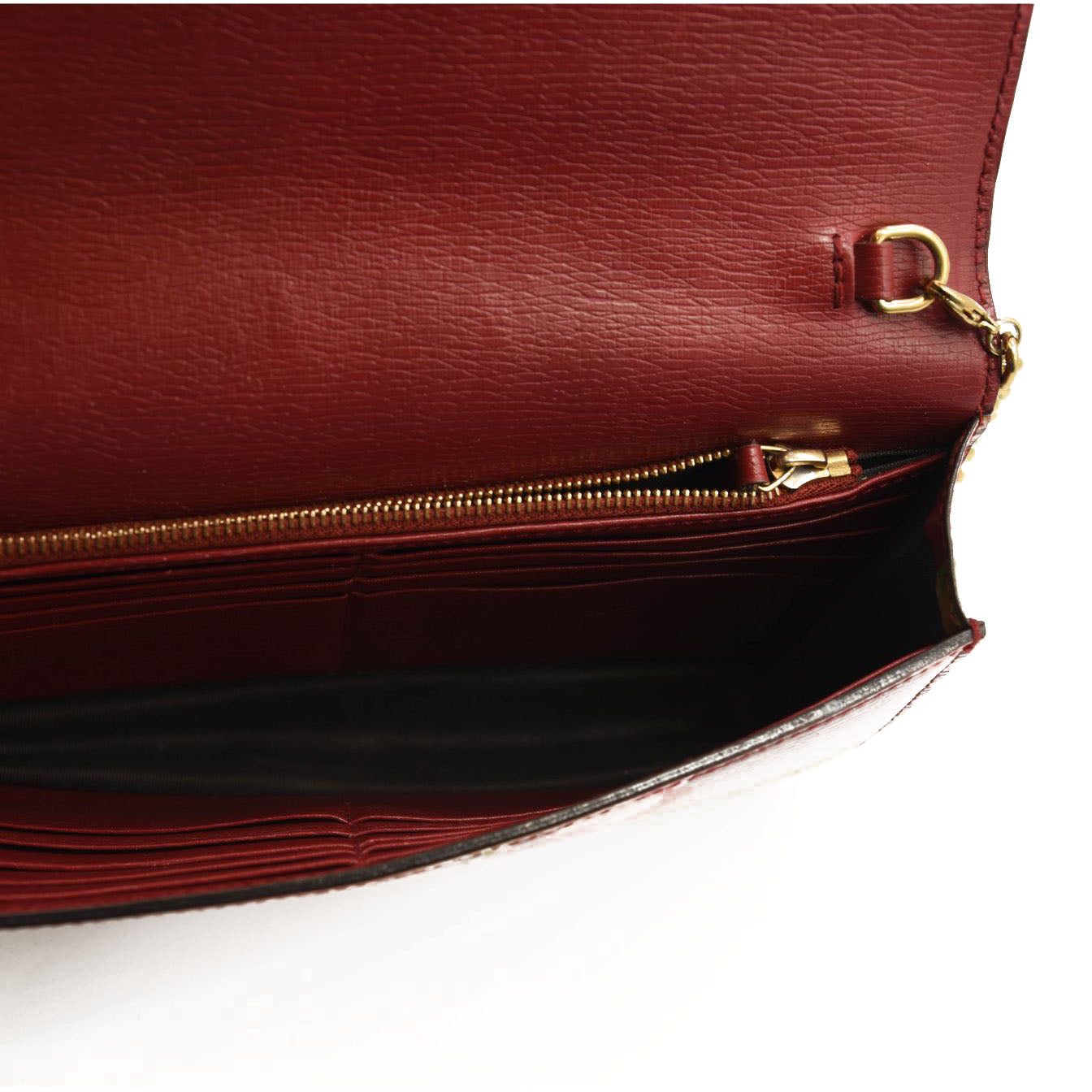 Gucci Wallet On Chain Blooms Interlocking GG Pink Red