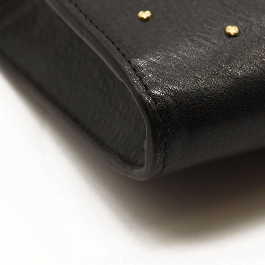 ALEXANDER MCQUEEN Skull Four-Ring Studs Flat Pouch