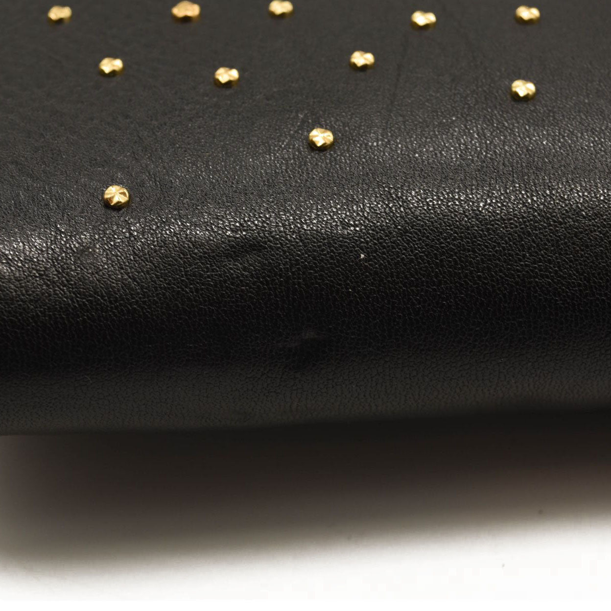 ALEXANDER MCQUEEN Skull Four-Ring Studs Flat Pouch
