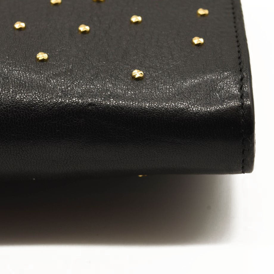 ALEXANDER MCQUEEN Skull Four-Ring Studs Flat Pouch