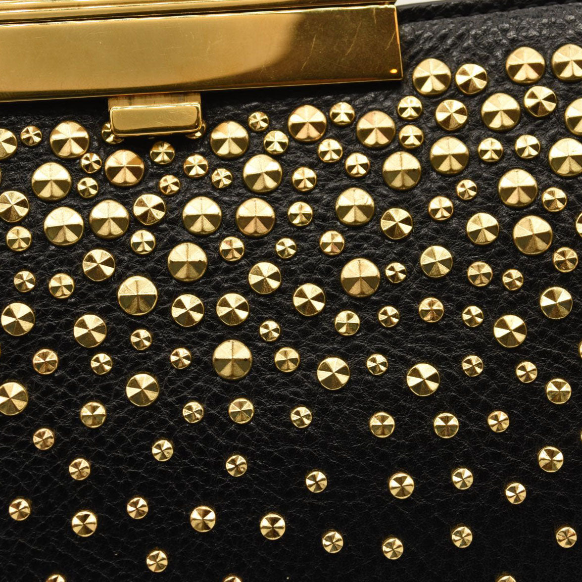 ALEXANDER MCQUEEN Skull Four-Ring Studs Flat Pouch
