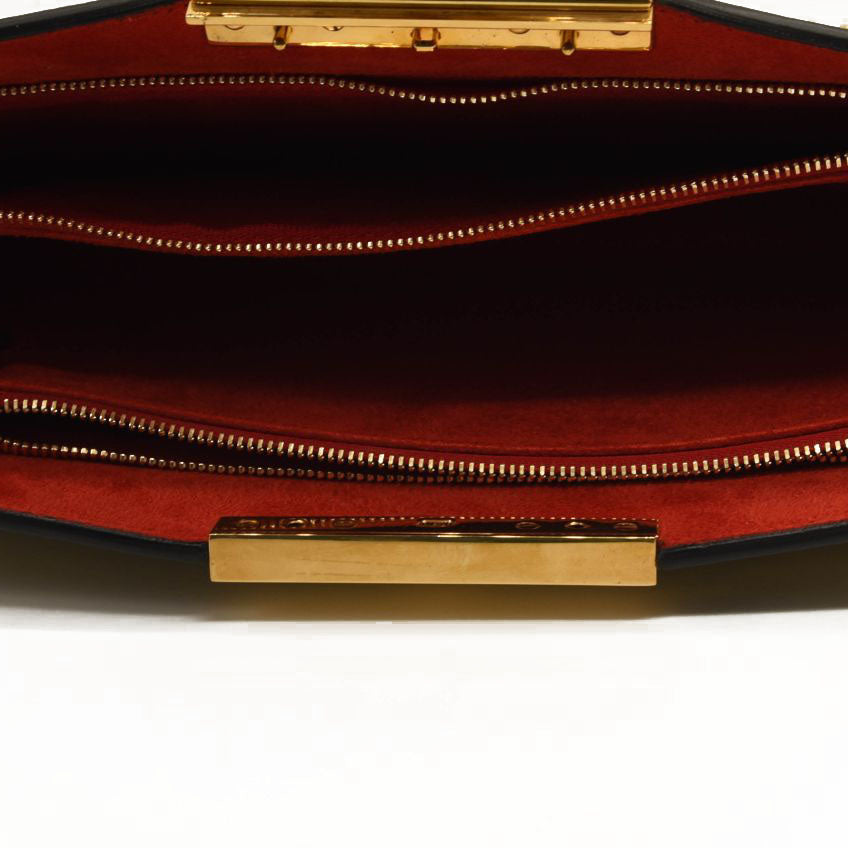 ALEXANDER MCQUEEN Skull Four-Ring Studs Flat Pouch