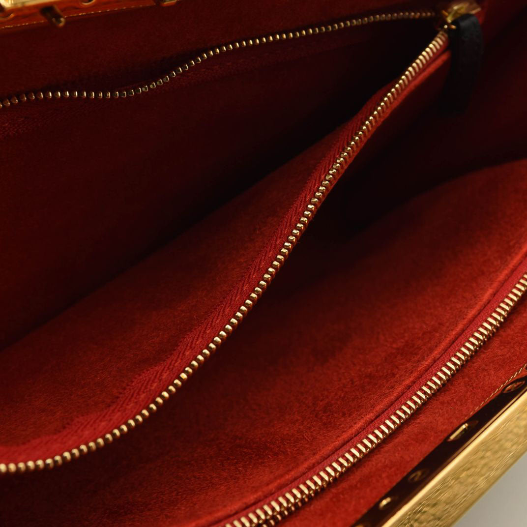 ALEXANDER MCQUEEN Skull Four-Ring Studs Flat Pouch