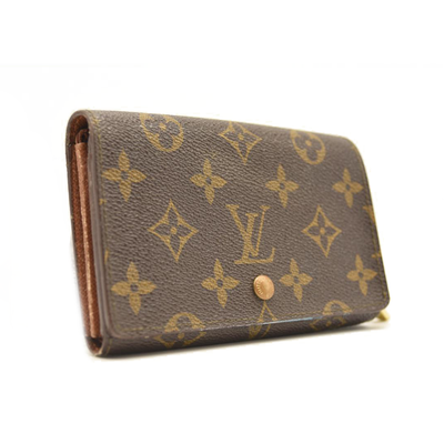 USED Louis Vuitton Monogram Porte-Monnaie Tresor Wallet