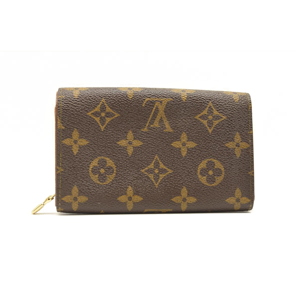 USED Louis Vuitton Monogram Porte-Monnaie Tresor Wallet
