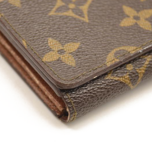 USED Louis Vuitton Monogram Porte-Monnaie Tresor Wallet