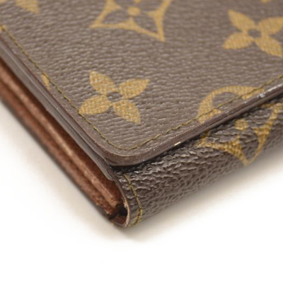 USED Louis Vuitton Monogram Porte-Monnaie Tresor Wallet