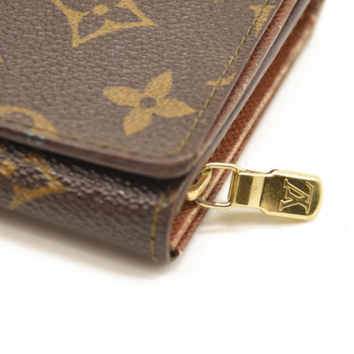 USED Louis Vuitton Monogram Porte-Monnaie Tresor Wallet