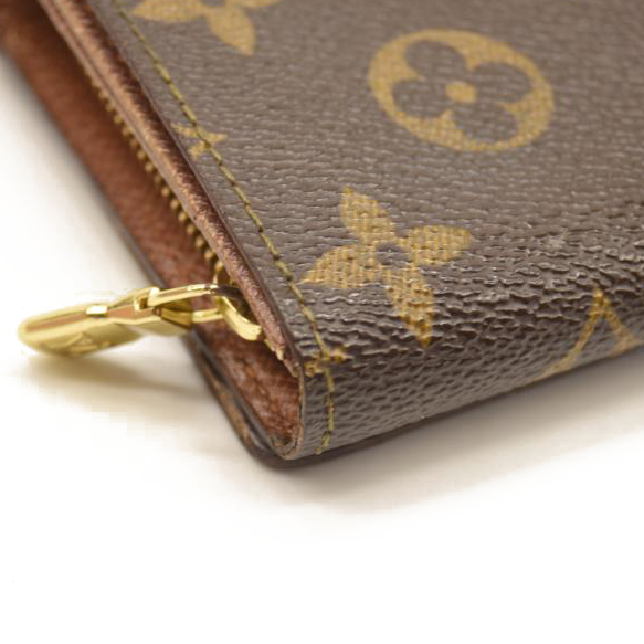 USED Louis Vuitton Monogram Porte-Monnaie Tresor Wallet