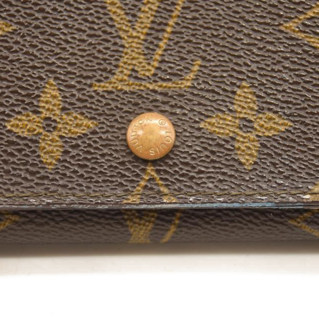 USED Louis Vuitton Monogram Porte-Monnaie Tresor Wallet