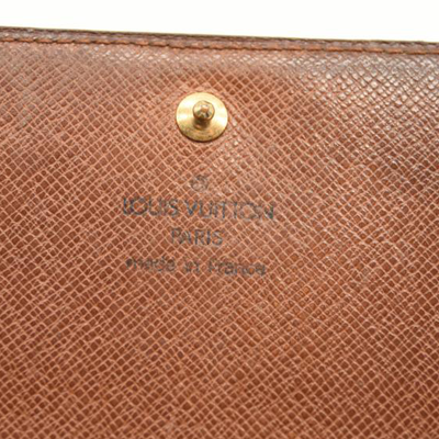 USED Louis Vuitton Monogram Porte-Monnaie Tresor Wallet