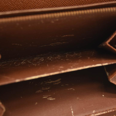 USED Louis Vuitton Monogram Porte-Monnaie Tresor Wallet