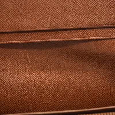 USED Louis Vuitton Monogram Porte-Monnaie Tresor Wallet