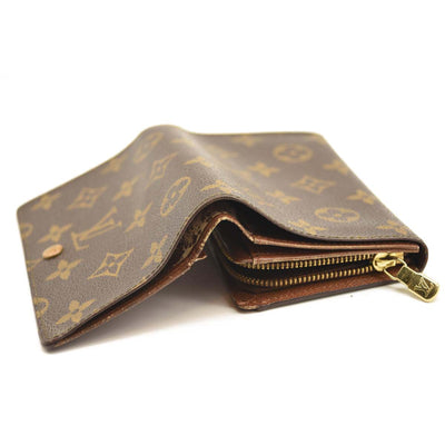 USED Louis Vuitton Monogram Porte-Monnaie Tresor Wallet