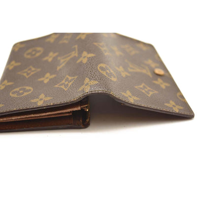 USED Louis Vuitton Monogram Porte-Monnaie Tresor Wallet