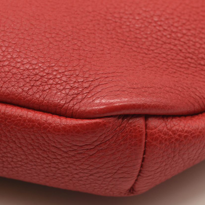 Gucci Grained Calfskin Small Logo Belt Bag Hibiscus Red