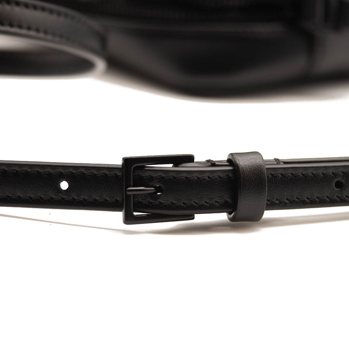 NEW SAINT LAURENT Calfskin Matelasse Monogram Monochrome Lou Camera Bag Black