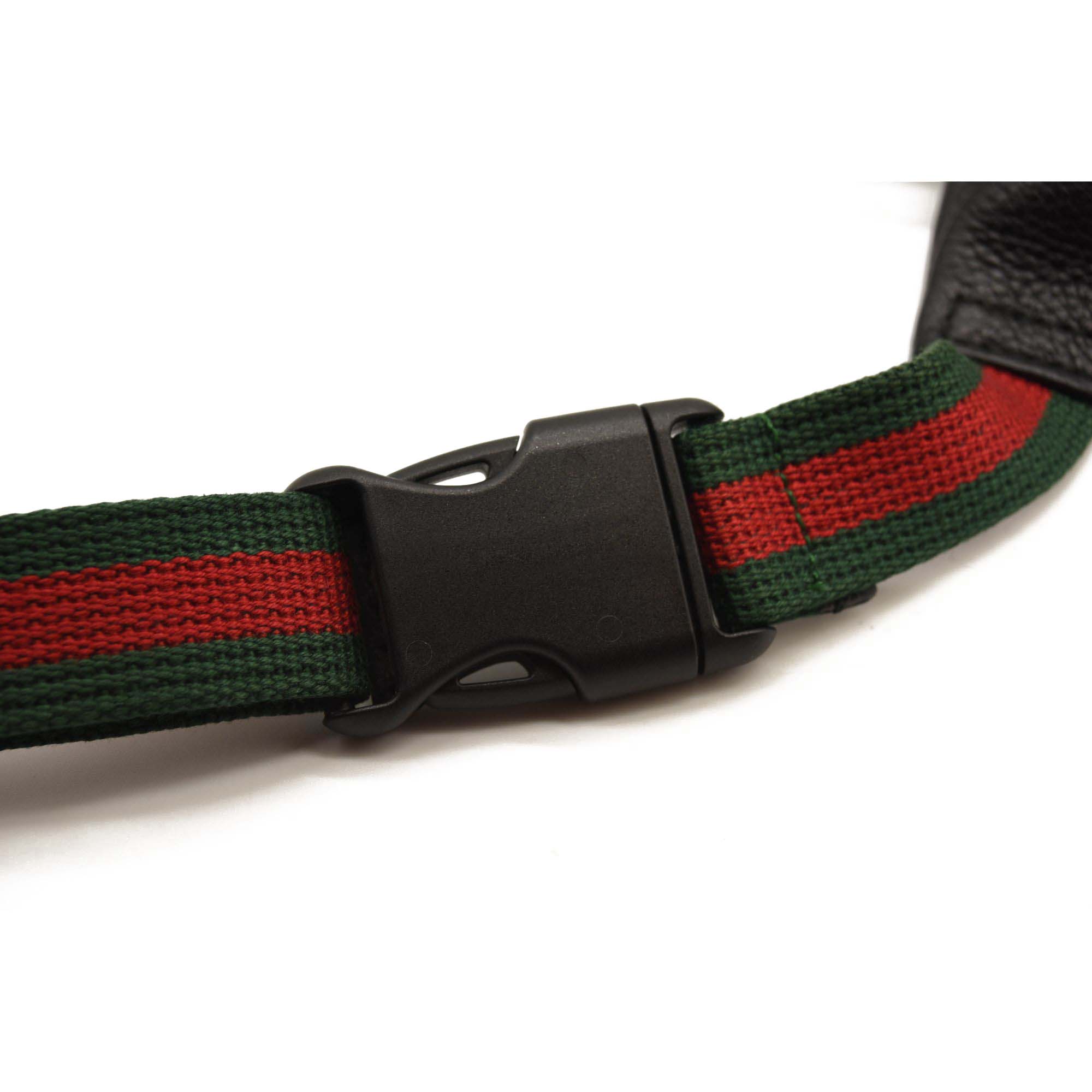 Gucci Grained Calfskin Small Logo Belt Bag Black