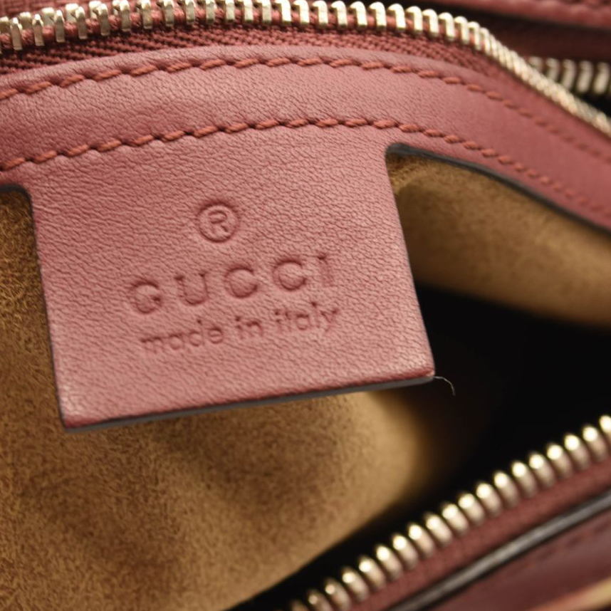 Gucci GG Supreme Monogram Blooms Small Boston Beige Multicolor Dry Rose