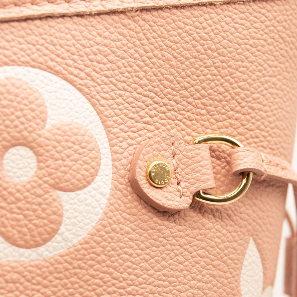 Louis Vuitton Empreinte Monogram Giant Neverfull MM Trianon Pink Cream