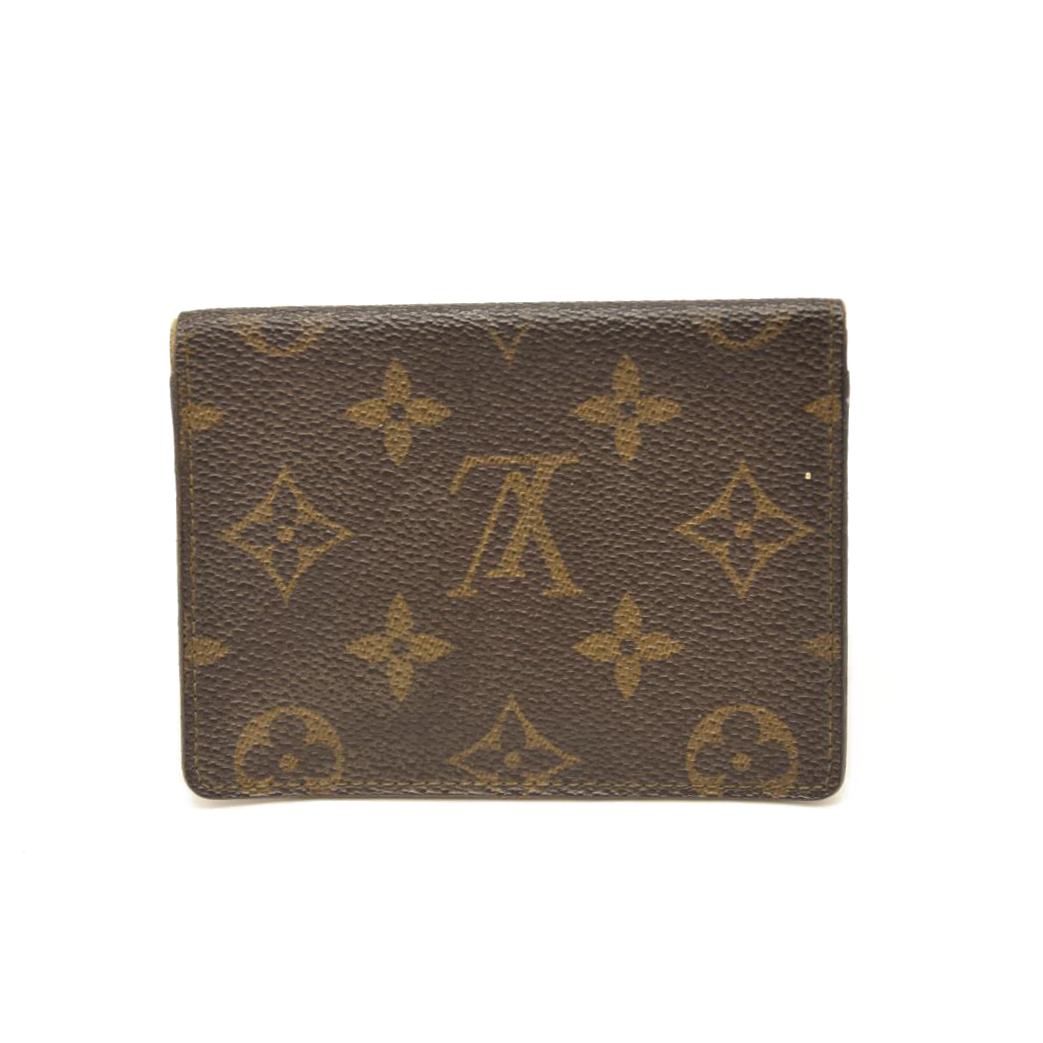 USED Louis Vuitton Monogram Envelope Business Card Holder