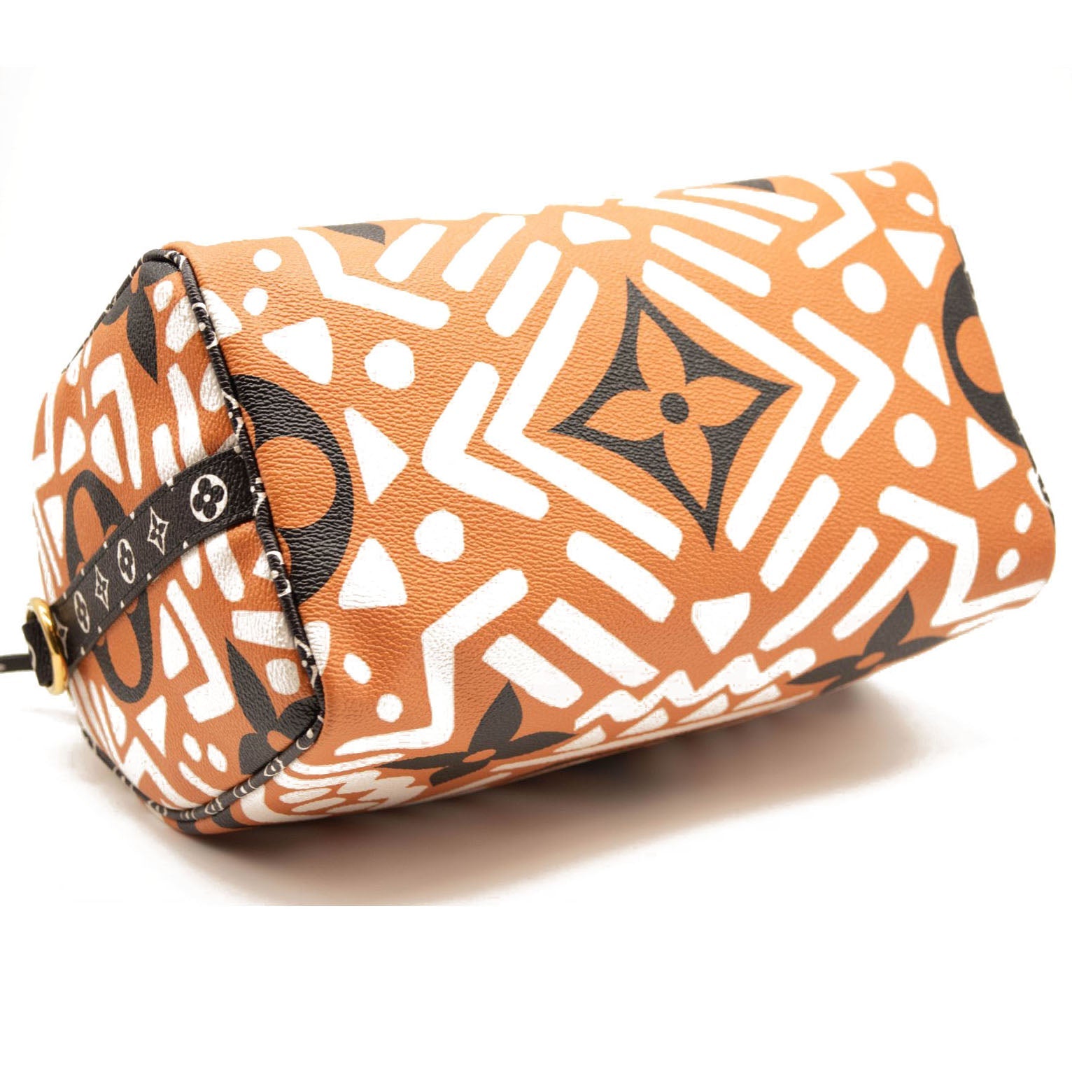 Louis Vuitton Monogram Giant Crafty Speedy Bandouliere 25 Creme Caramel