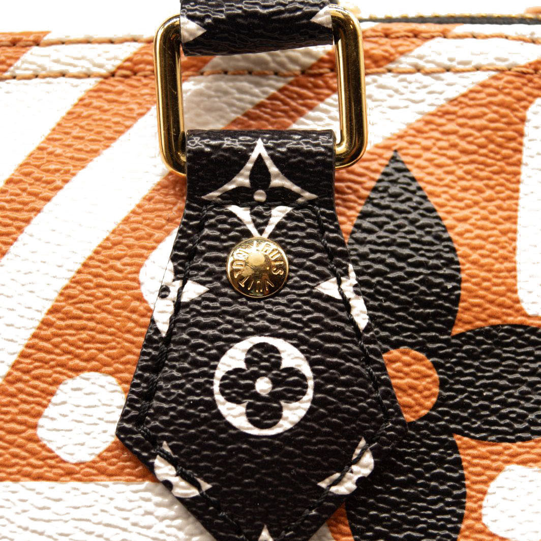 Louis Vuitton Monogram Giant Crafty Speedy Bandouliere 25 Creme Caramel