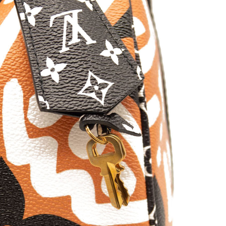 Louis Vuitton Monogram Giant Crafty Speedy Bandouliere 25 Creme Caramel