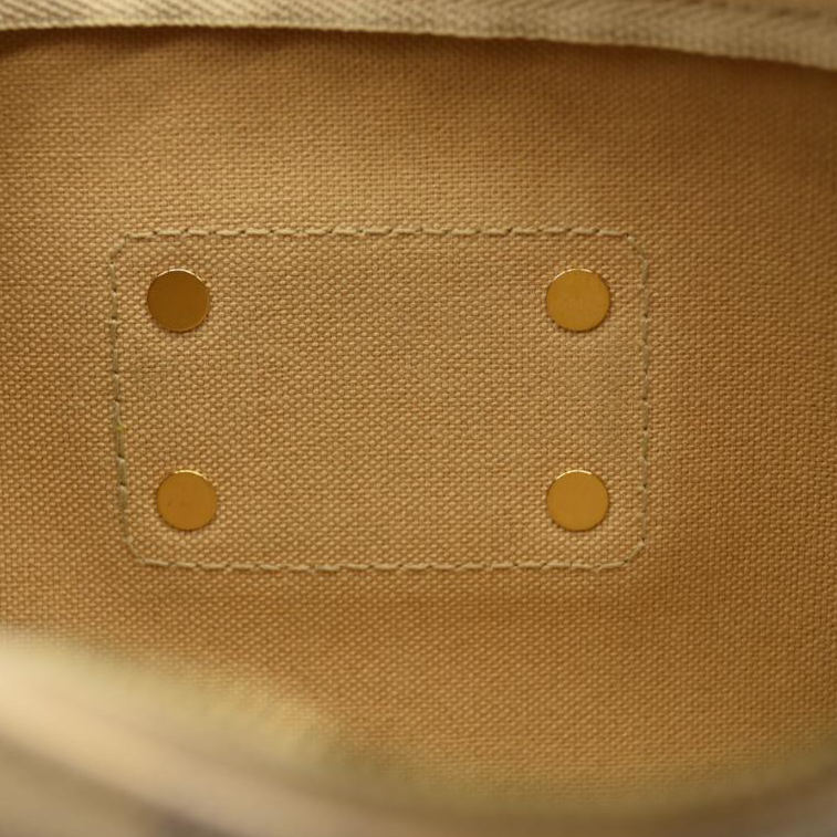 USED Louis Vuitton Damier Azur Eva Crossbody Shoulder Bag White Clutch Chain