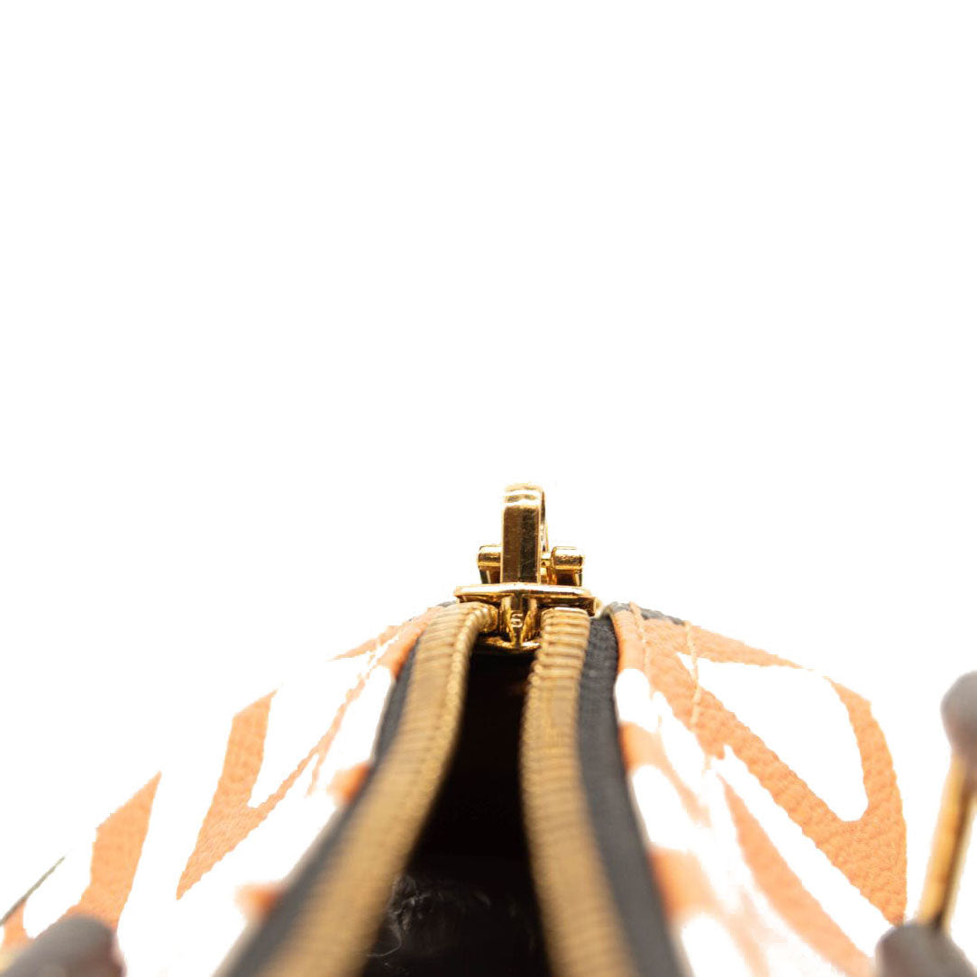 Louis Vuitton Monogram Giant Crafty Speedy Bandouliere 25 Creme Caramel