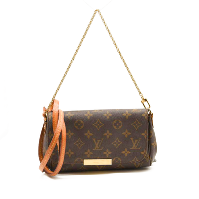 USED Louis Vuitton Favorite Pm Brown Monogram Canvas Shoulder Bag