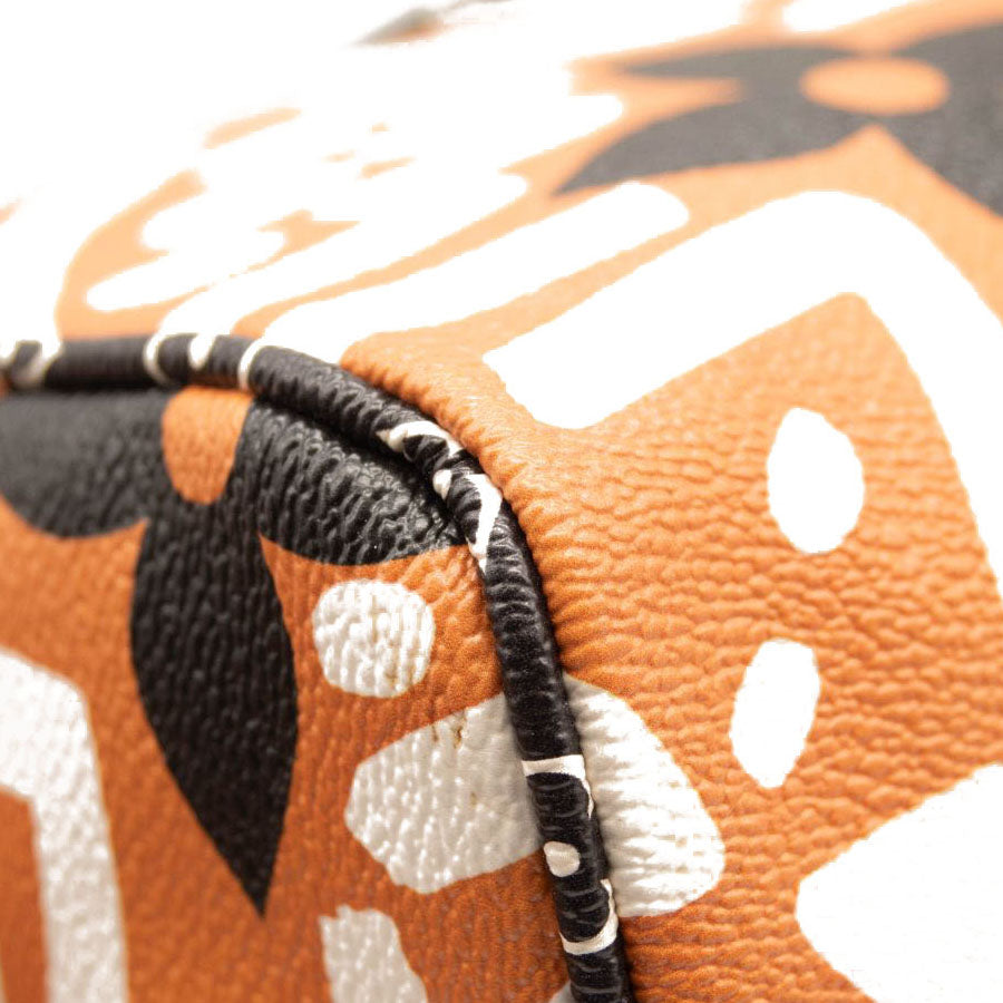 Louis Vuitton Monogram Giant Crafty Speedy Bandouliere 25 Creme Caramel