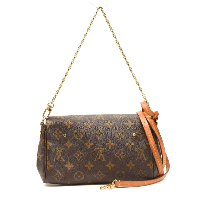 USED Louis Vuitton Favorite Pm Brown Monogram Canvas Shoulder Bag
