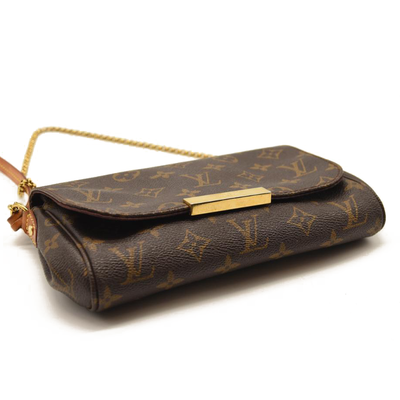 USED Louis Vuitton Favorite Pm Brown Monogram Canvas Shoulder Bag