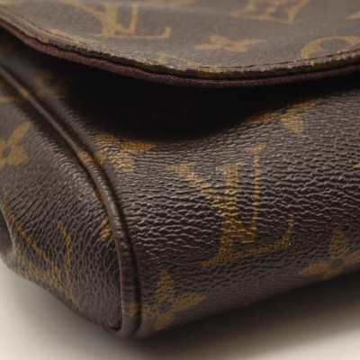 USED Louis Vuitton Favorite Pm Brown Monogram Canvas Shoulder Bag