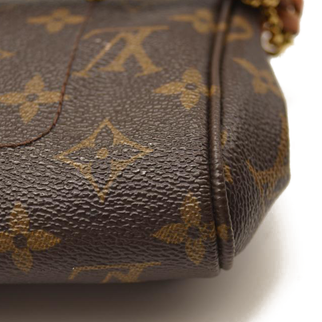 USED Louis Vuitton Favorite Pm Brown Monogram Canvas Shoulder Bag
