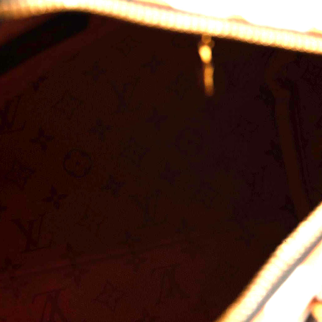 Louis Vuitton Monogram Giant Crafty Speedy Bandouliere 25 Creme Caramel