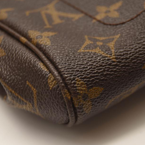 USED Louis Vuitton Favorite Pm Brown Monogram Canvas Shoulder Bag