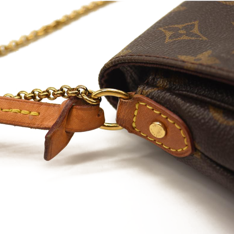 USED Louis Vuitton Favorite Pm Brown Monogram Canvas Shoulder Bag