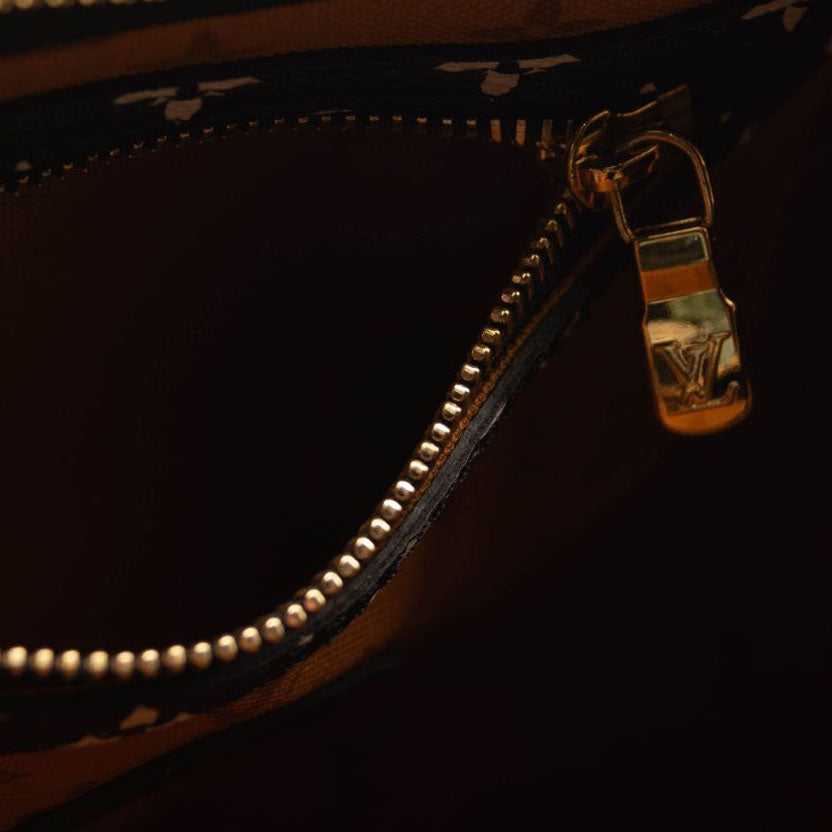 Louis Vuitton Monogram Giant Crafty Speedy Bandouliere 25 Creme Caramel