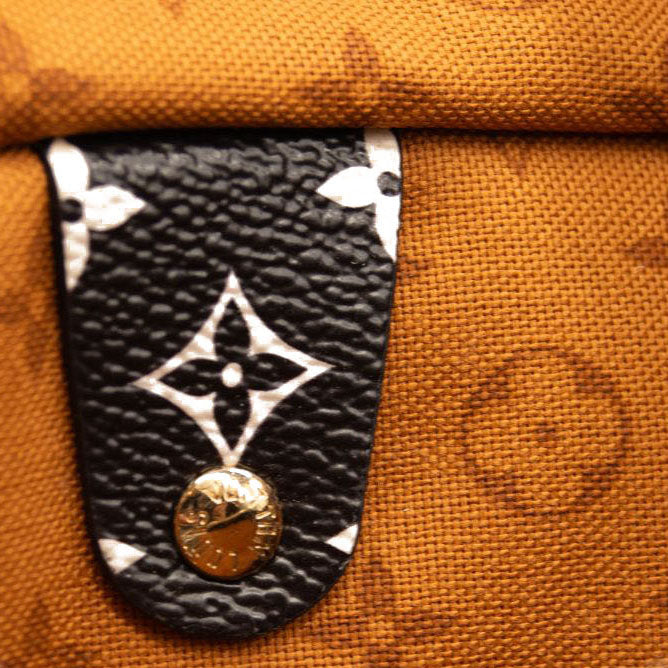 Louis Vuitton Monogram Giant Crafty Speedy Bandouliere 25 Creme Caramel