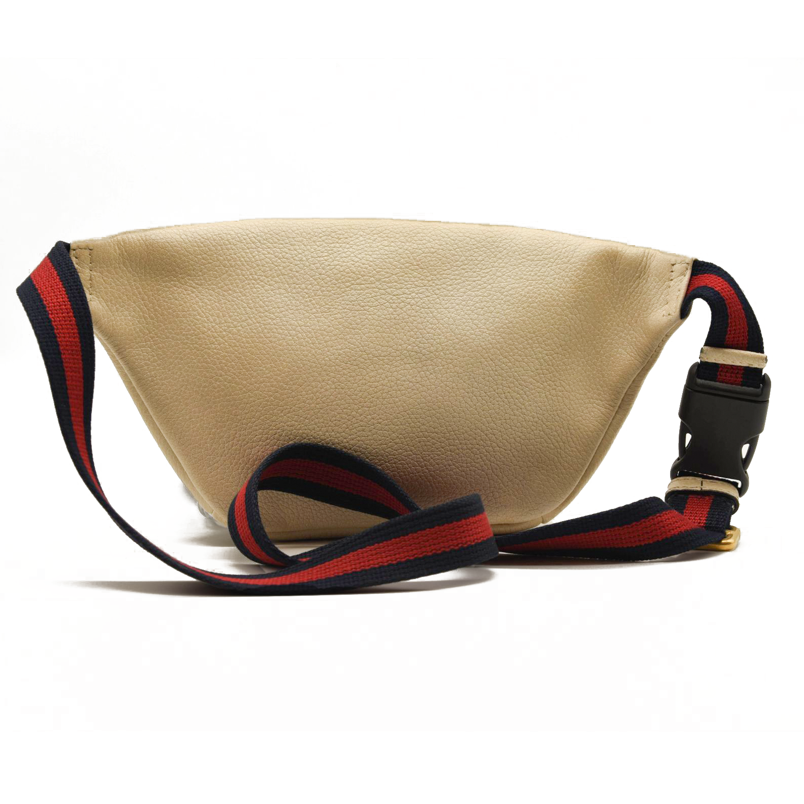 Gucci Grained Calfskin Small Logo Belt Bag White