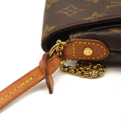 USED Louis Vuitton Favorite Pm Brown Monogram Canvas Shoulder Bag