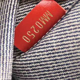 Louis Vuitton Denim Damier Monogram Patchwork Neverfull MM Pochette Blue Rouge